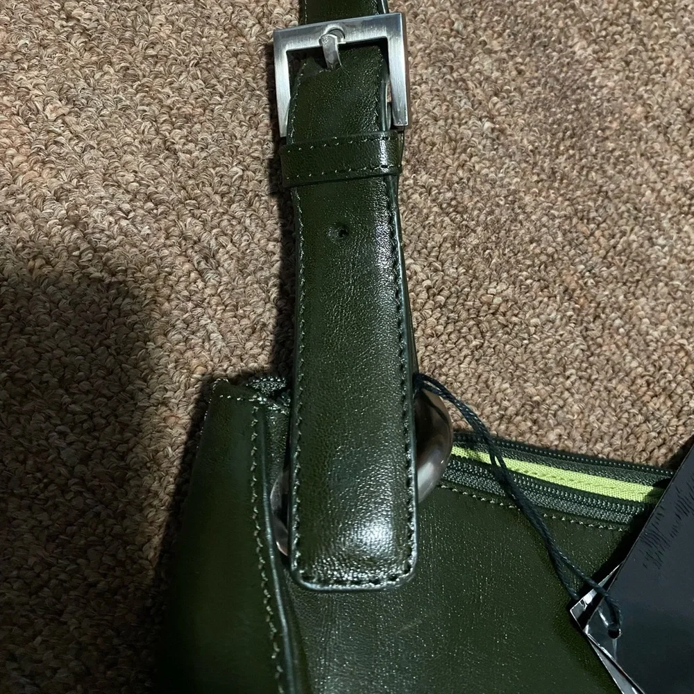 Hobo International Y2K Cypress Green Vintage Leather Bag
